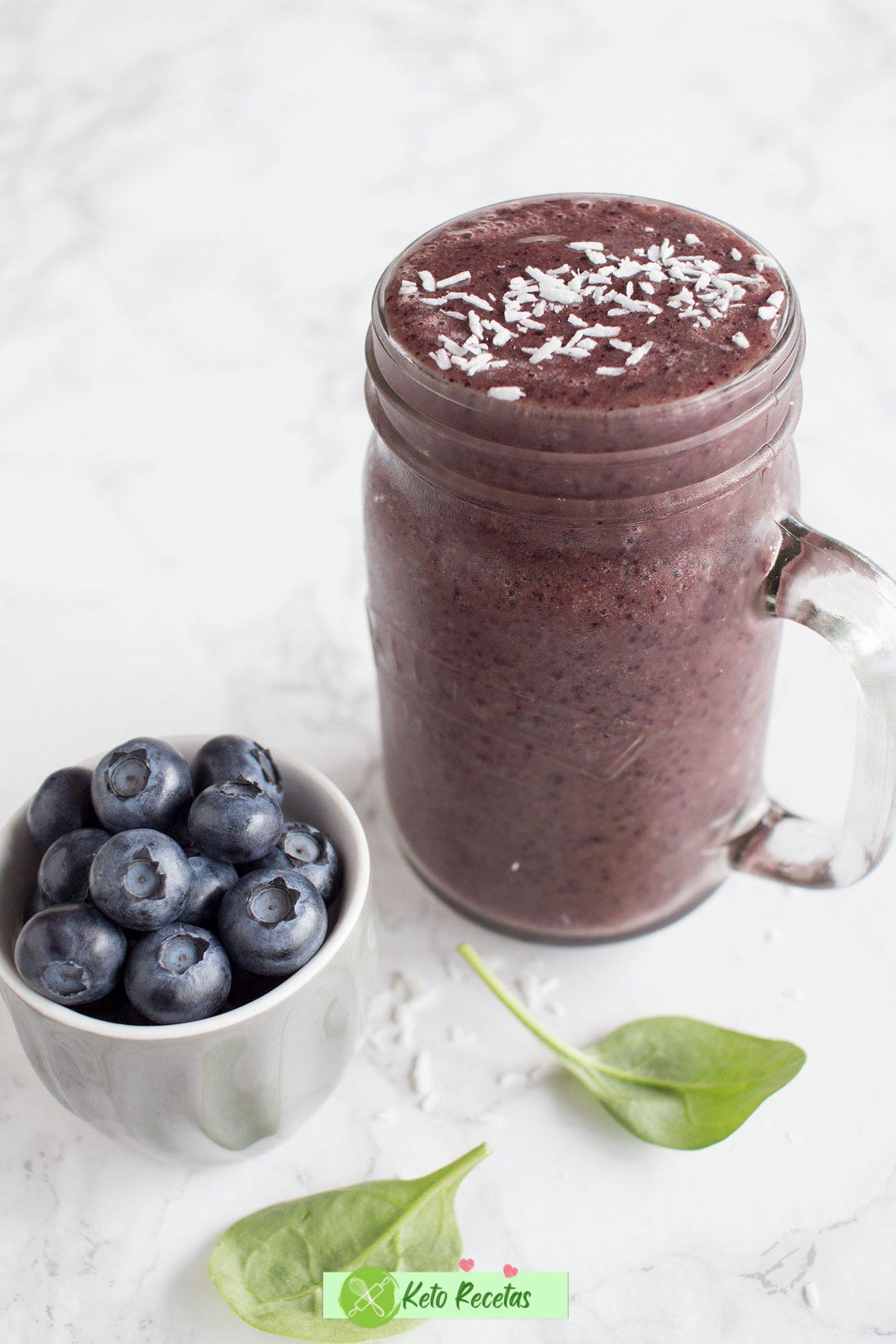 Batido de Arándanos y Crema de Coco: Delicioso y refrescante